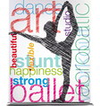Ballet vector image