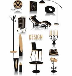 Design silhouettes vector image