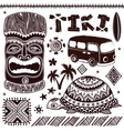 Vintage Aloha Tiki vector image