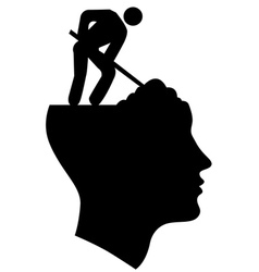 Under Construction Head vector image