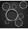 Abstract metal background vector image