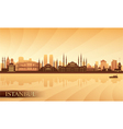 Istanbul city skyline vector image
