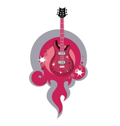 Acoustic guitar vector image