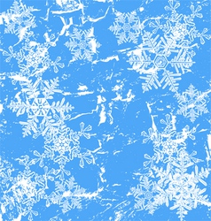 Frozen window - winter background vector image