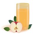 Apple juice vector image