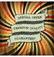 Vintage colorful rays background vector image