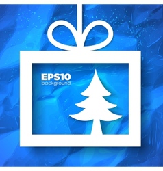 Christmas applique background vector image
