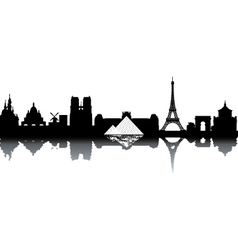 Paris cityscape vector image