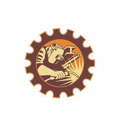 Retro Welder Icon vector image