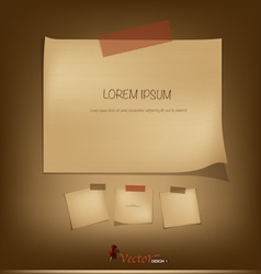Collection of Vintage paper vector image