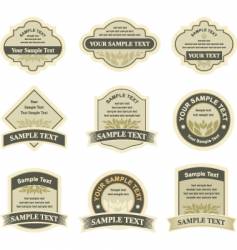 Labels vector image