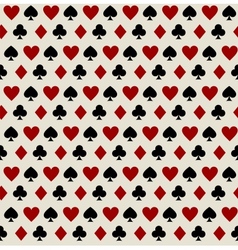 Seamless pattern with playing card suits vector image