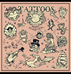 Tattoos vector image