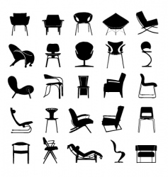 Modern chair vector image