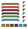 Ribbon design elements vector image