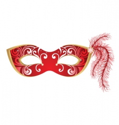 Carnival mask vector image