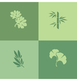 Leaf - Set of design elements vector image