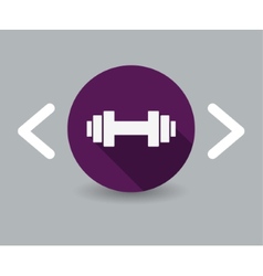 Dumbbell icon Dumbbell icon vector image