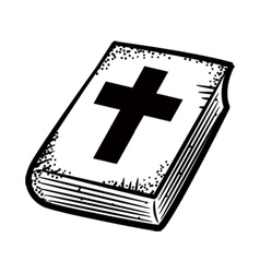 Bible doodle vector image