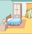 Bedroom vector image