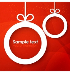 Christmas applique background vector image