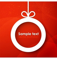 Christmas applique background vector image