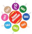 Sale tag stickers vector image