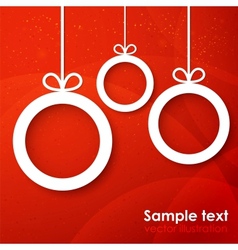 Christmas applique background vector image