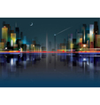 City landscape at night vector image