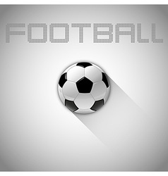 Football long shadow vector image