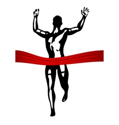 Marathon finish line vector image