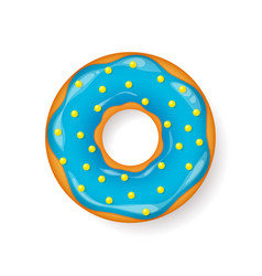 Donut begel with cream cookiescookie cake Donut begel with cream cookiescookie cake vector image