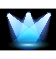 A spotlight at the stage vector image