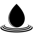 A drop of oil vector image