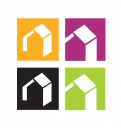 House icons vector image