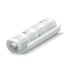 Rolled Newspaper vector image