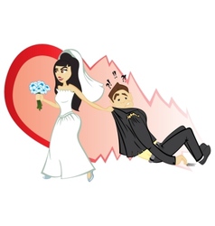 Wedding ceremony vector image