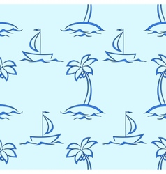 Island ships vector image