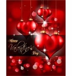 Heart background vector image