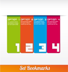 Show colorful ribbon promotional products design vector image