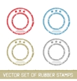 Set of rubber stamps vector image