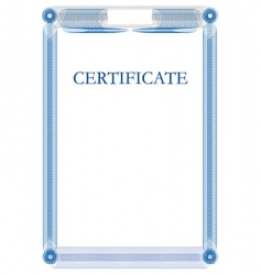 Certificate template vector image