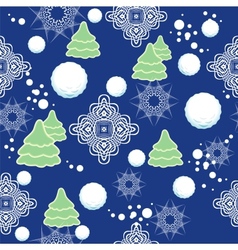 Christmas seamless pattern vector image