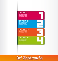 Show colorful ribbon promotional products design vector image