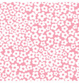 Seamless pattern with small flowers vector image