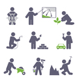 Man at work vector image