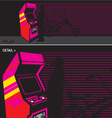 Arcade video game vector image