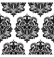 Beautiful seamless damask pattern vector image