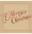 Merry christmas hand lettering vector image