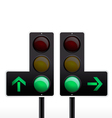 Isolated traffic light vector image